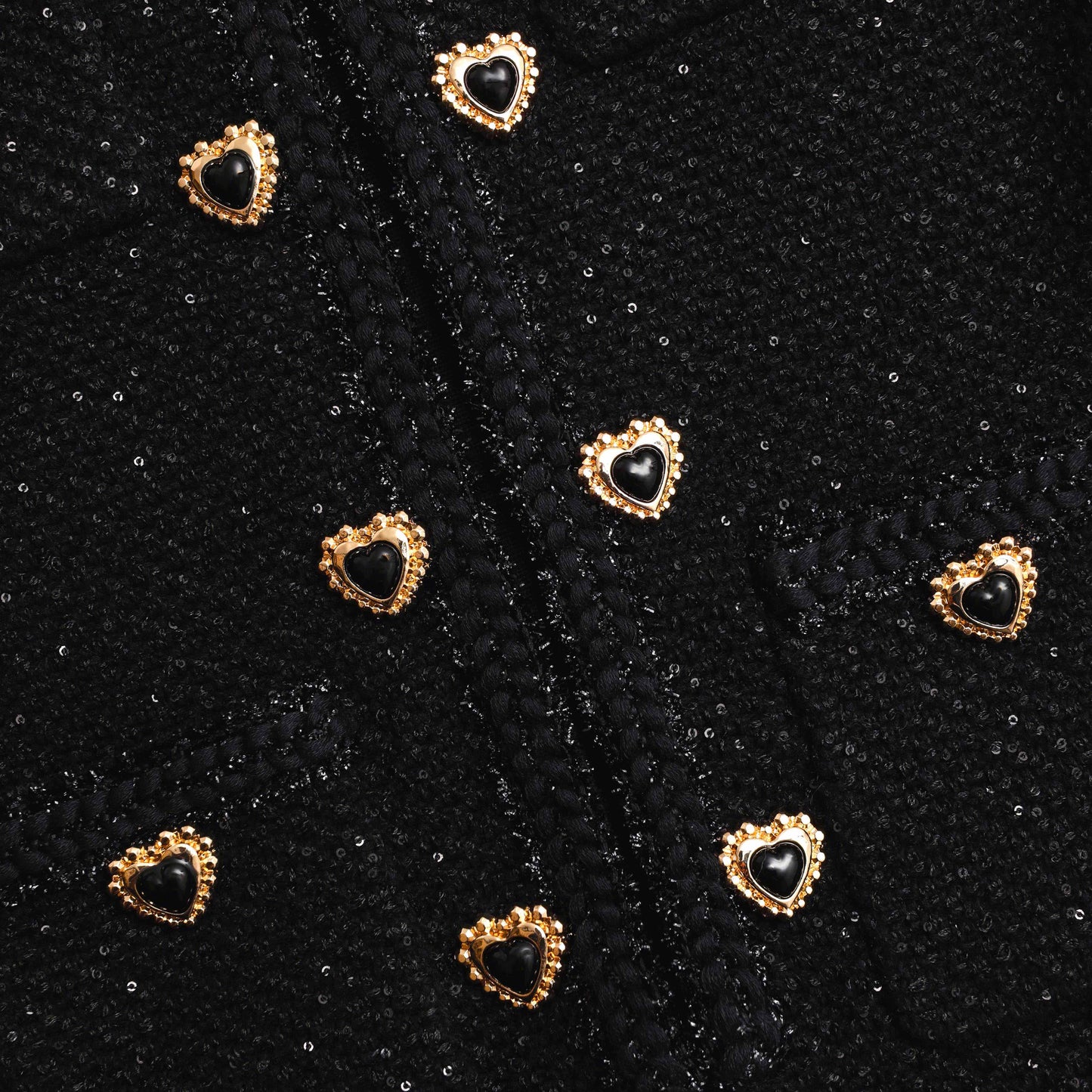 Siyah Düğmeli Uzun Kollu Örme Mini Elbise