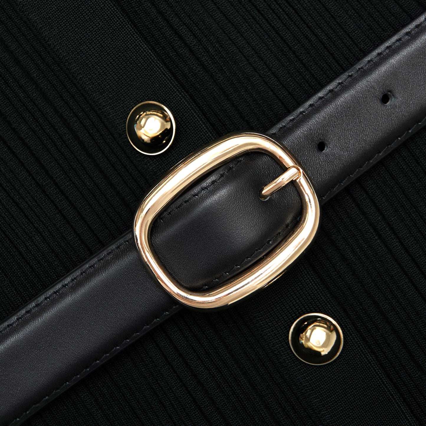 Siyah Bandeau Örgü Uzun Elbise