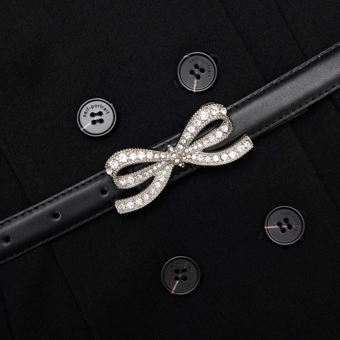 Siyah Krep Kısa Kollu Mini Elbise