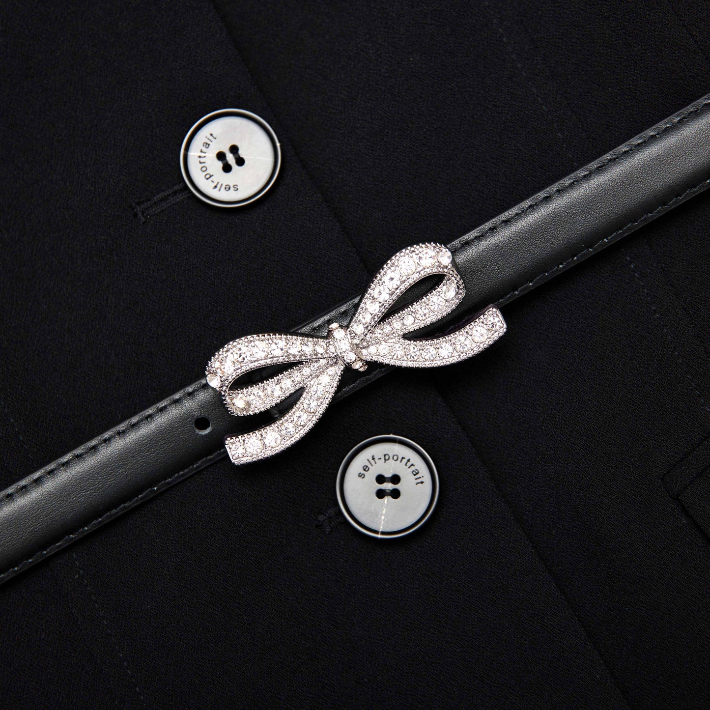 Siyah Krep Özel Dikim Üst