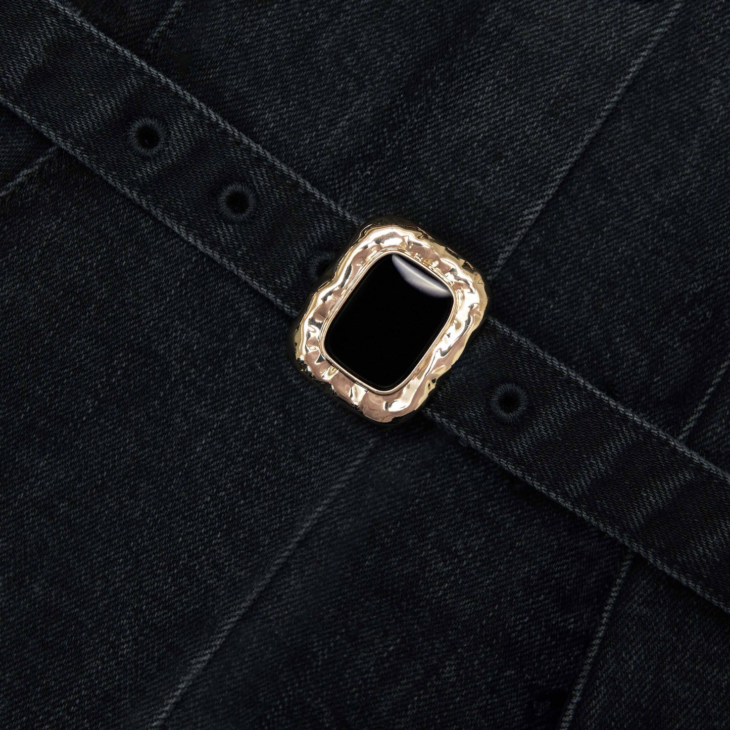 Siyah Kot Bandeau Midi Elbise