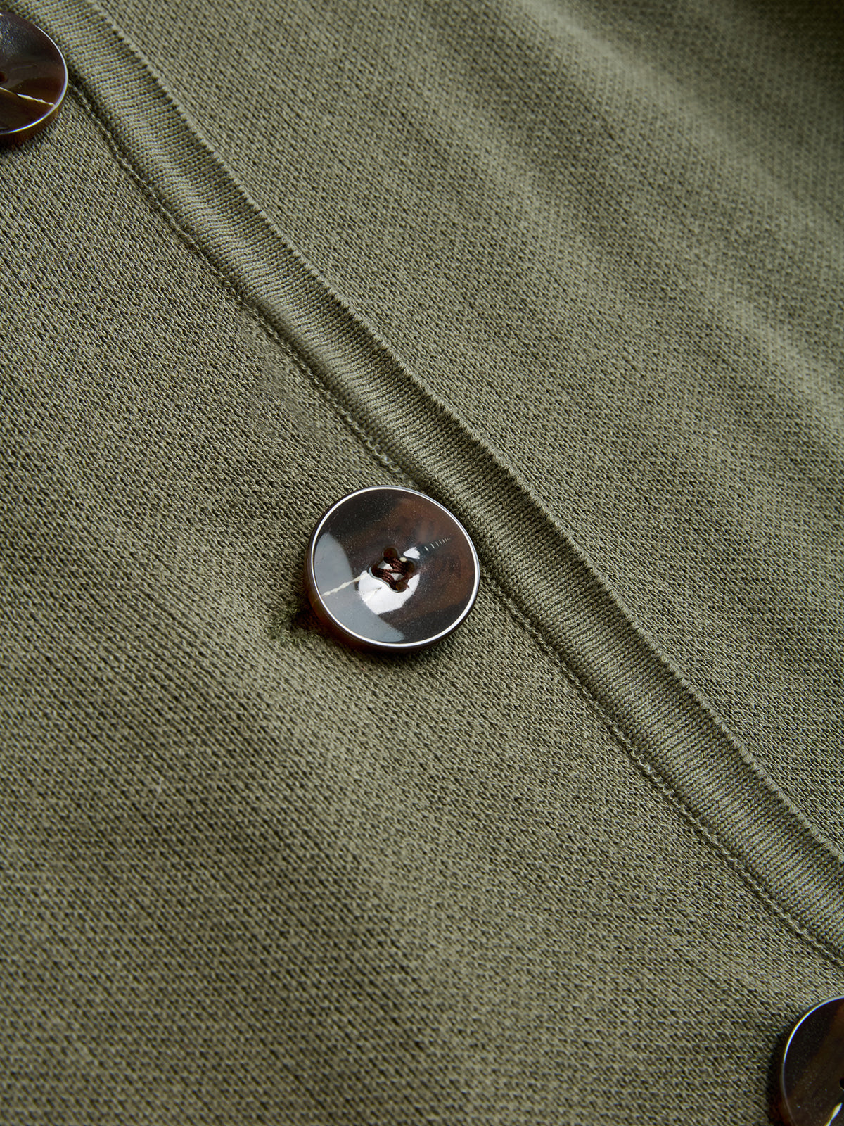 Asimetrik Düğmeli Kemerli Örme Ceket