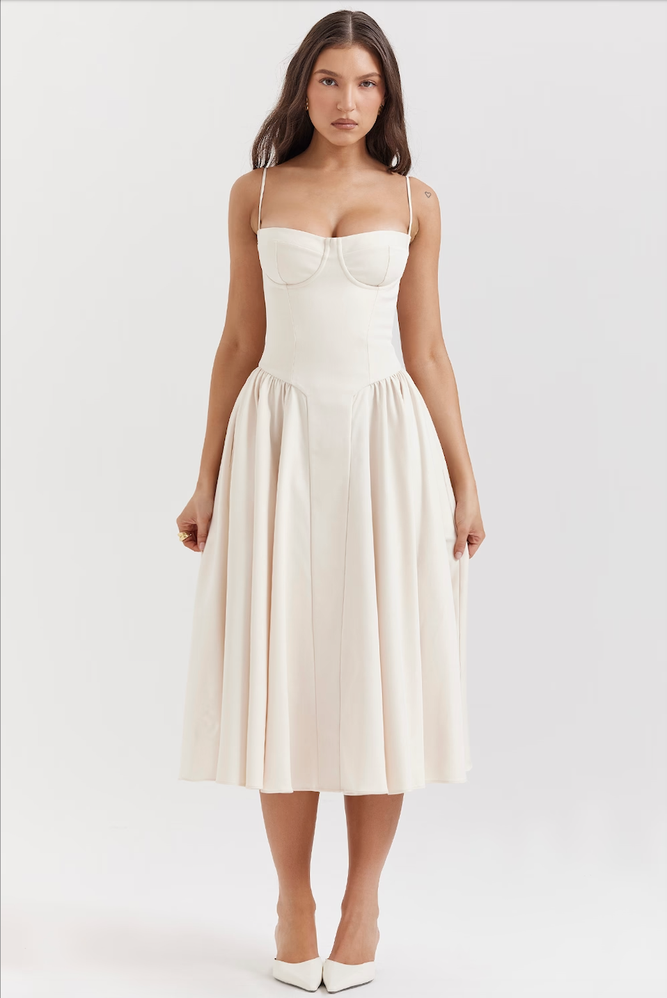 Calliope | Sleeveless, Structured Midi Summer Dress