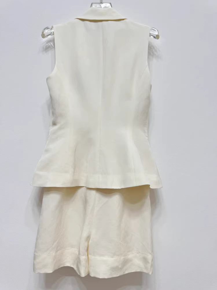 Keten Kumaş Üstlü Takım