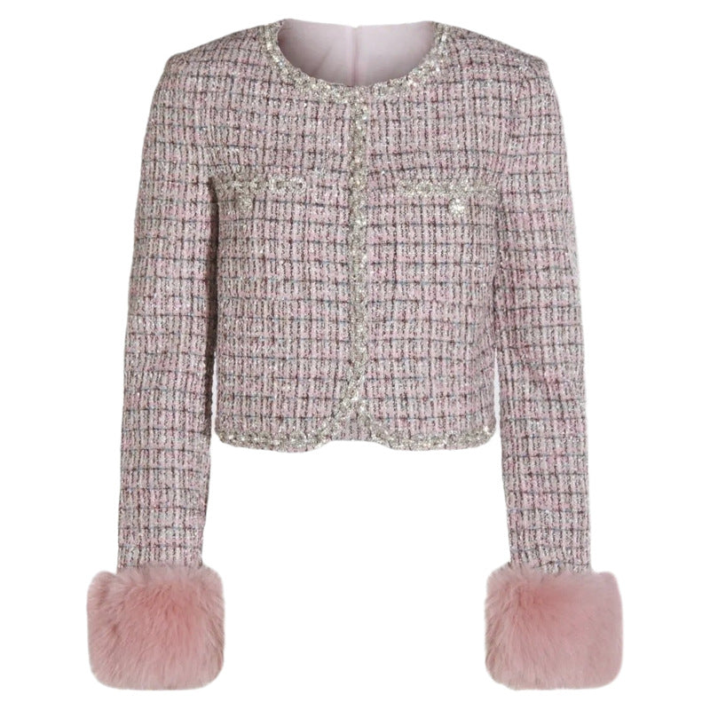 Pembe Kürklü Ceket