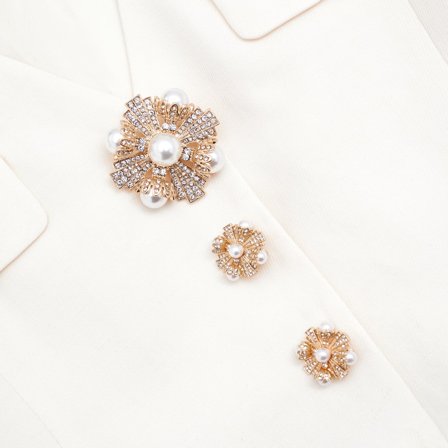 Krem Keten Midi Elbise