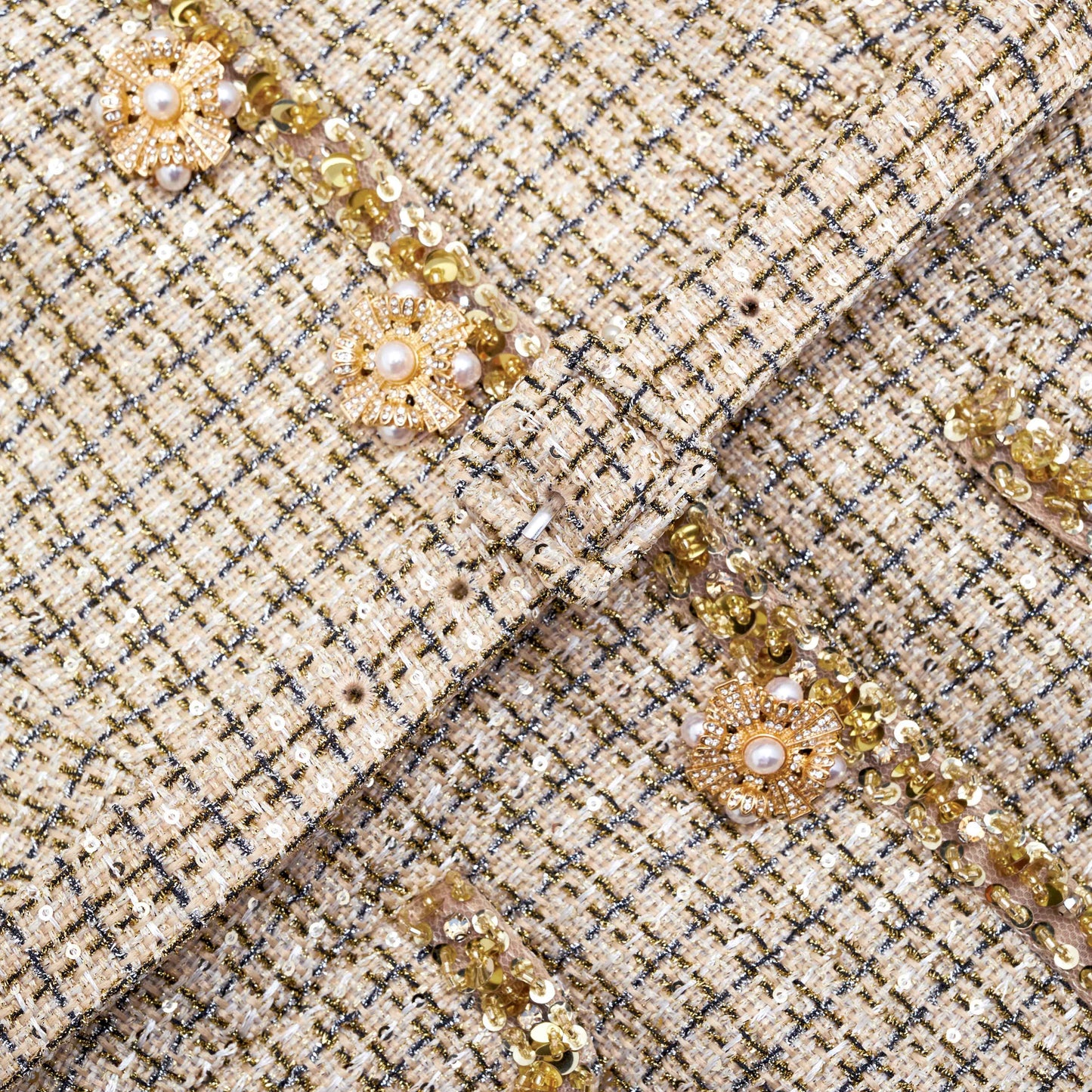 Altın Bukle Peplum Üst