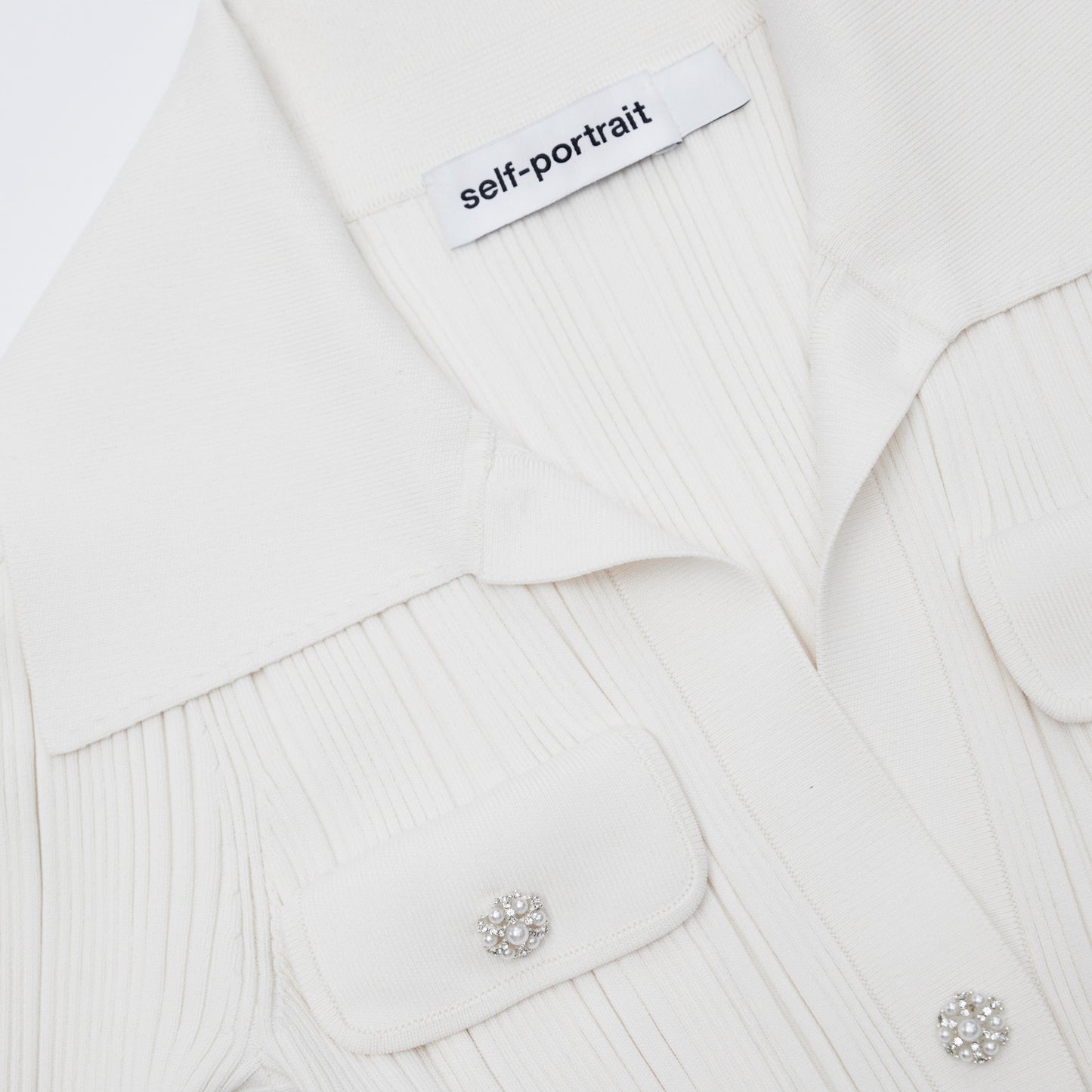 Krem Örgü Midi Elbise