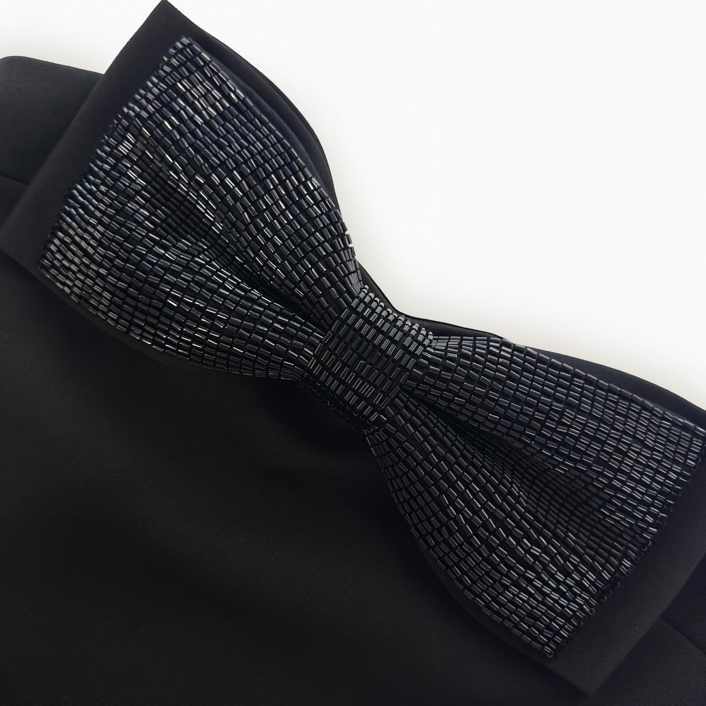 Siyah Krep Bandeau Mini Elbise