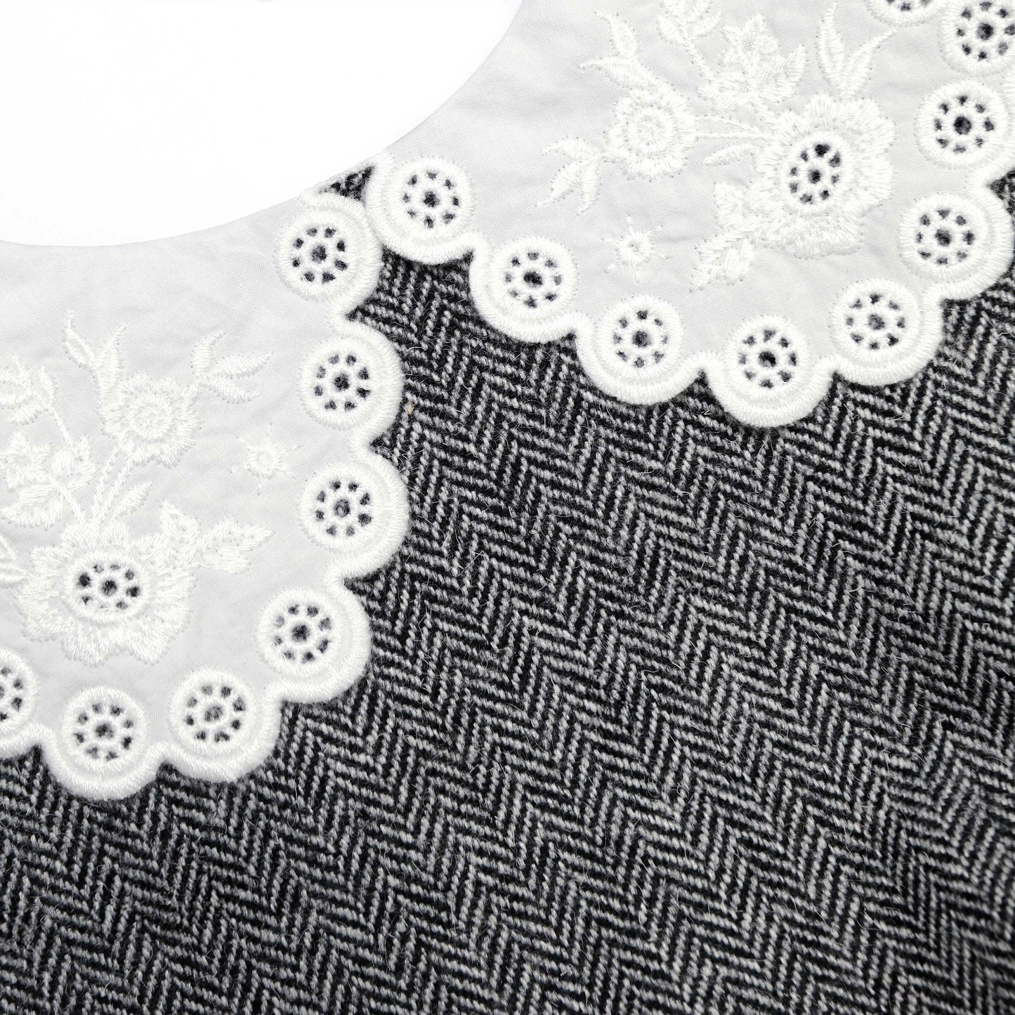 Gri Balıksırtı Yaka Mini Elbise