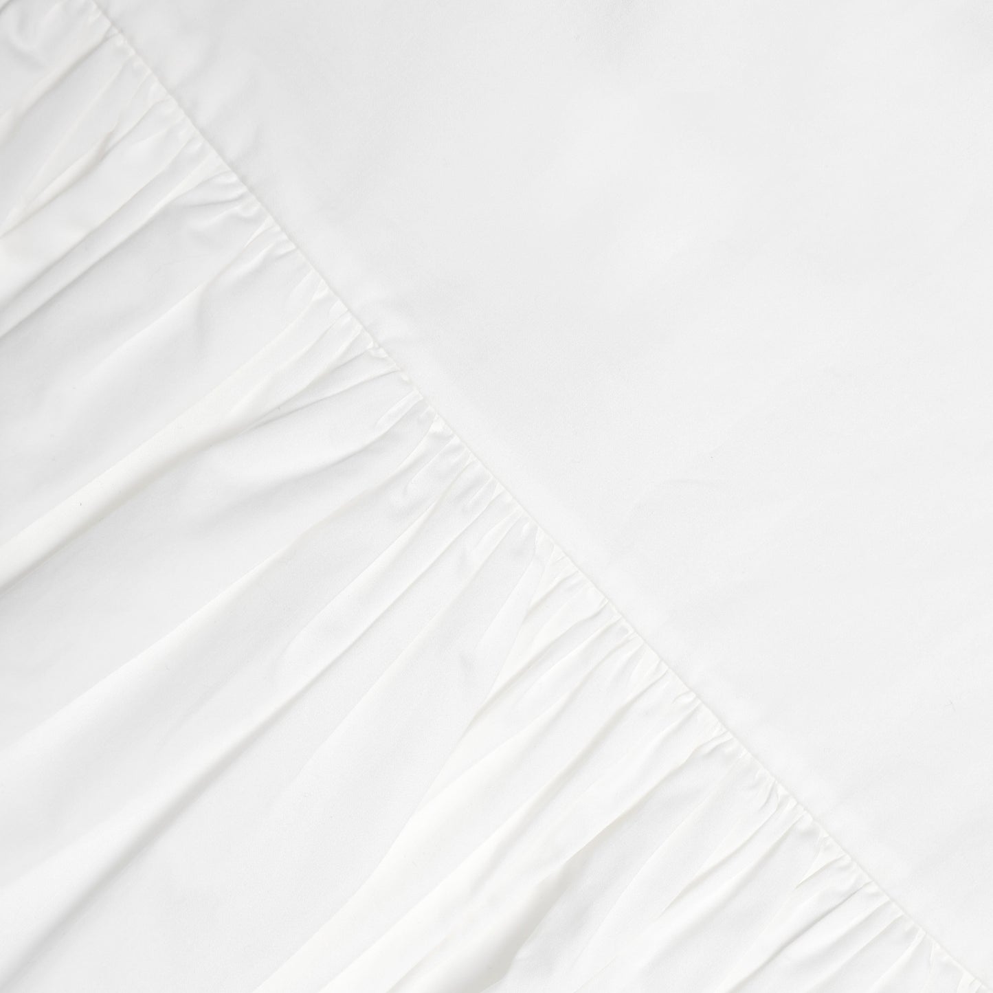 Beyaz Pamuklu Asimetrik Mini Elbise