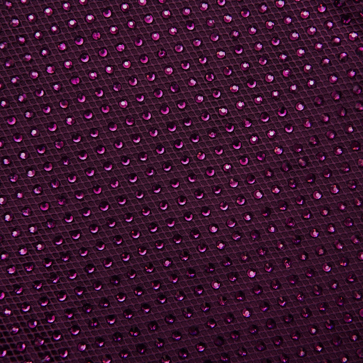 Bordo Taşlı Fileli Midi Elbise