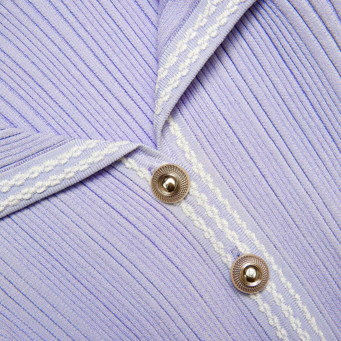 Leylak Kabartmalı Örgü Mini Elbise