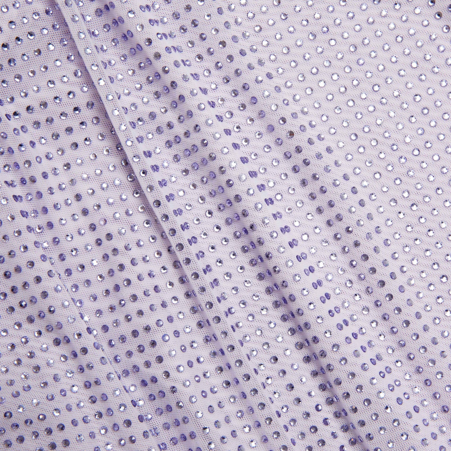 Leylak Taşlı Toplanmış Uzun Elbise