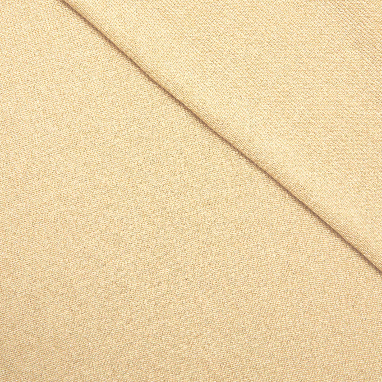 Sarı Viskon Örgü Midi Etek