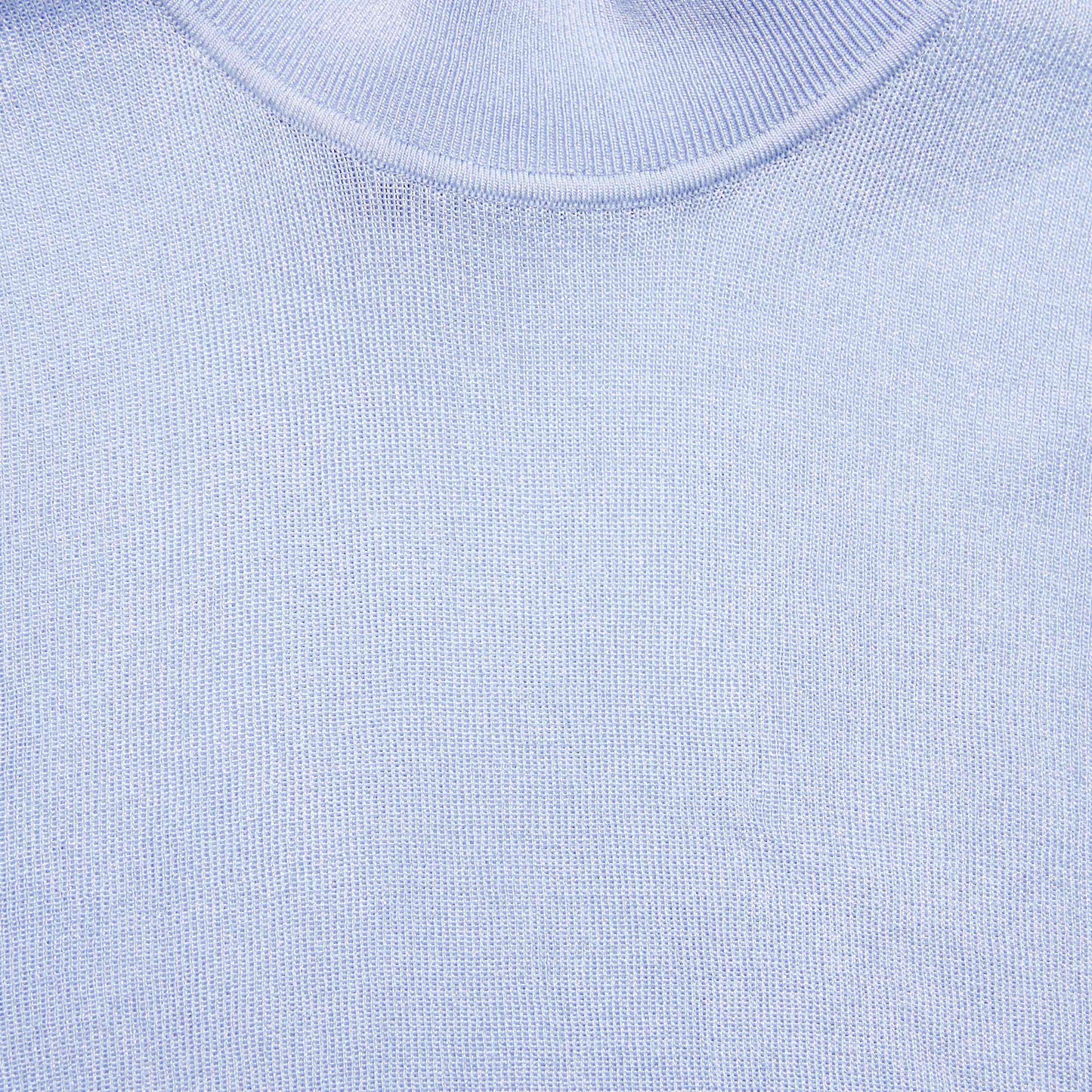 Mavi Viskon Örme Kısa Kollu Üst