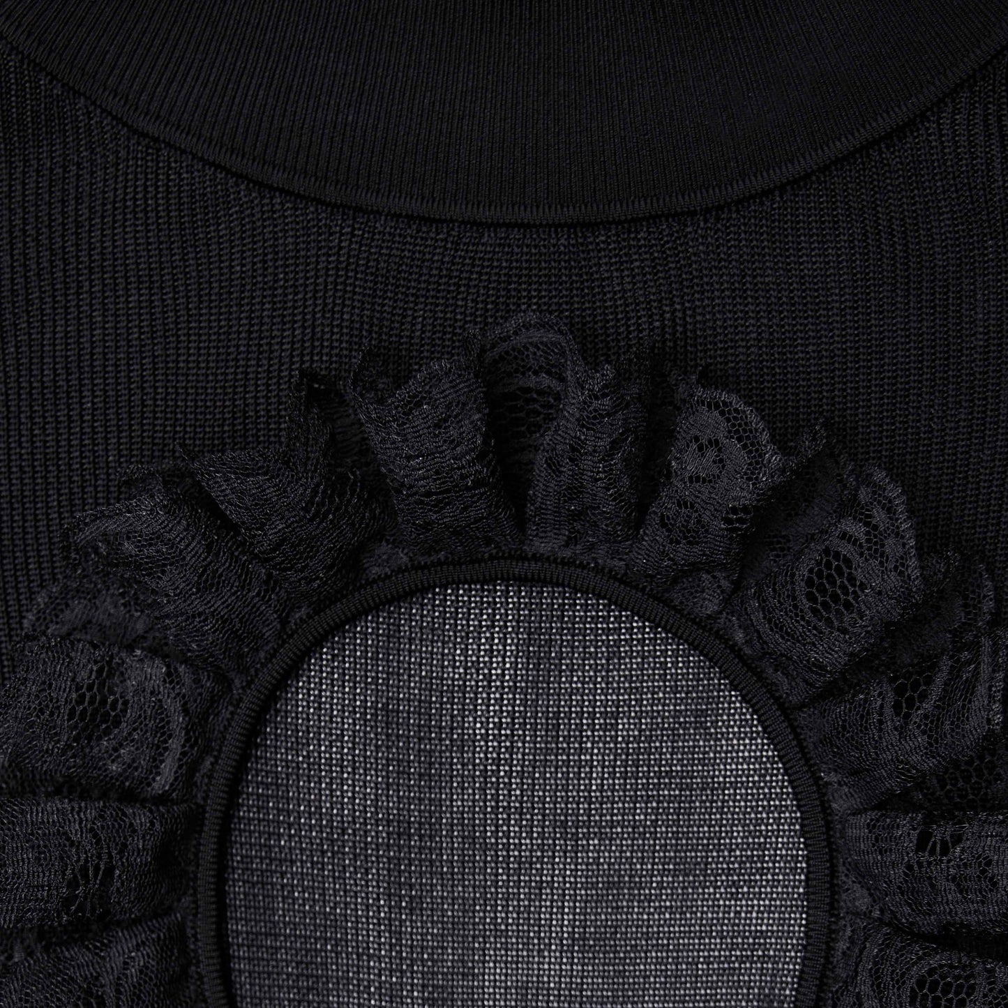 Siyah Örgü Kesimli Body