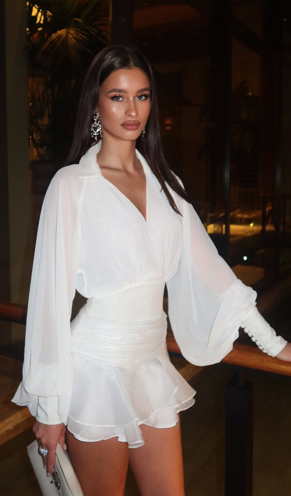 Angelina | Fener Kollu Mini Elbise