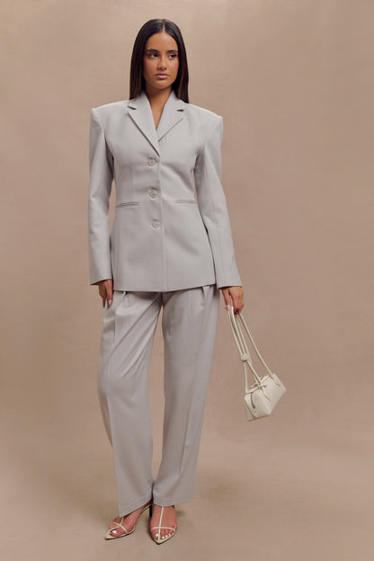 Bellamy Büzgülü Blazer - Gri