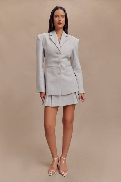 Bellamy Büzgülü Blazer - Gri