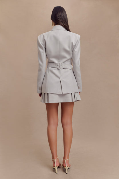 Bellamy Büzgülü Blazer - Gri