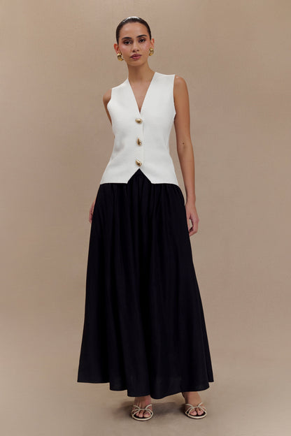 Clarence Keten A Kesim Uzun Etek - Siyah