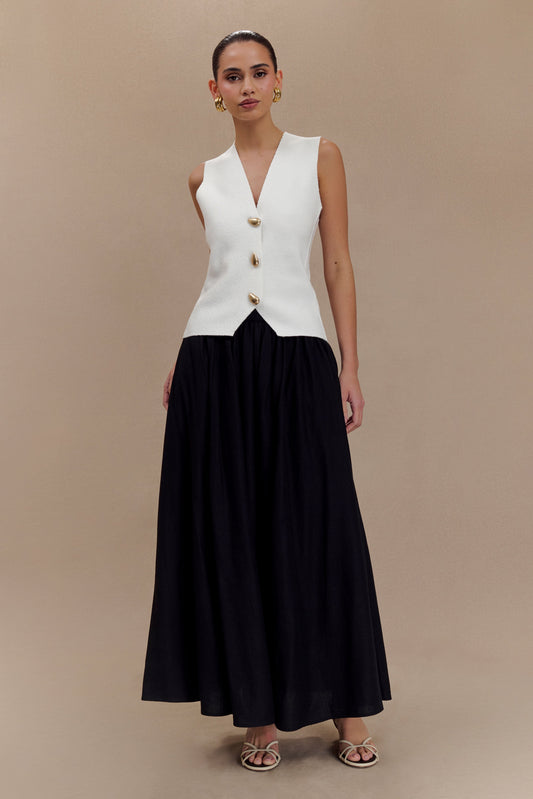 Clarence Keten A Kesim Uzun Etek - Siyah