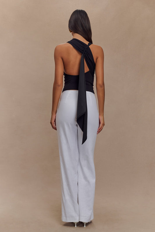 Catelyn Asimetrik Dalış Forması Üstü - Siyah