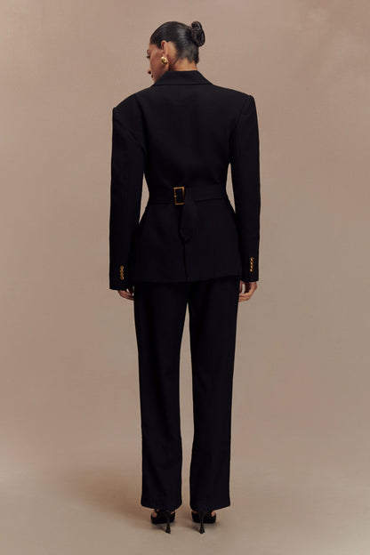 Bellamy Büzgülü Blazer - Siyah