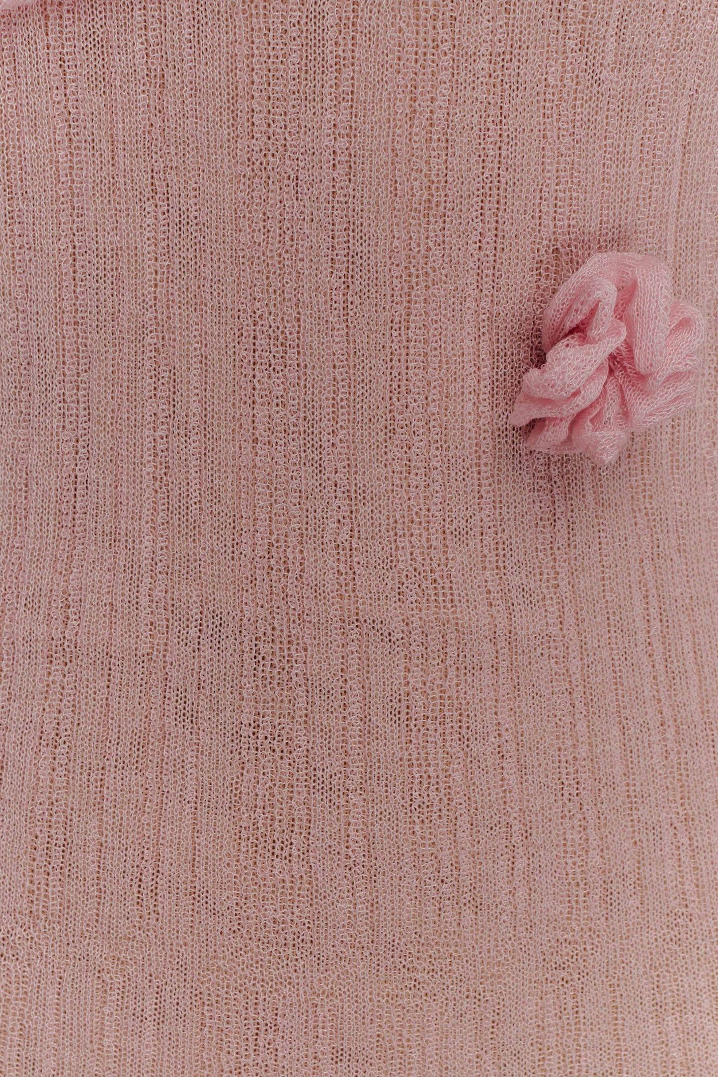 Brynn Orchid Örgü Uzun Elbise - Pastel Pembe