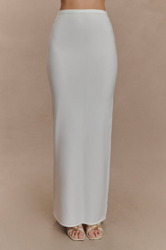 Alejandra Örgü Uzun Etek - Beyaz