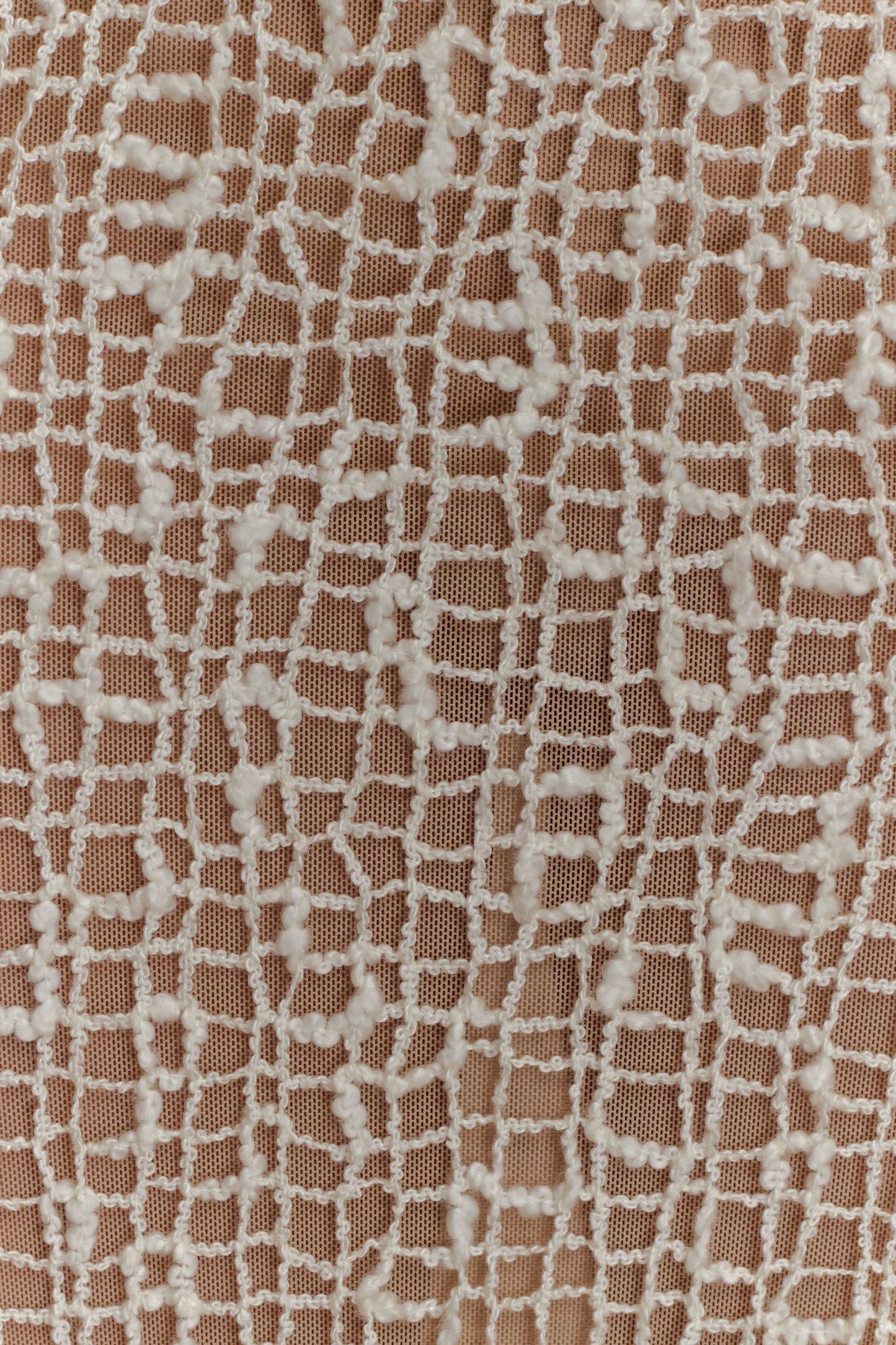 Cordelia Örgü Uzun Etek - Fildişi