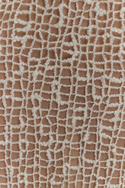 Cordelia Örgü Uzun Etek - Fildişi