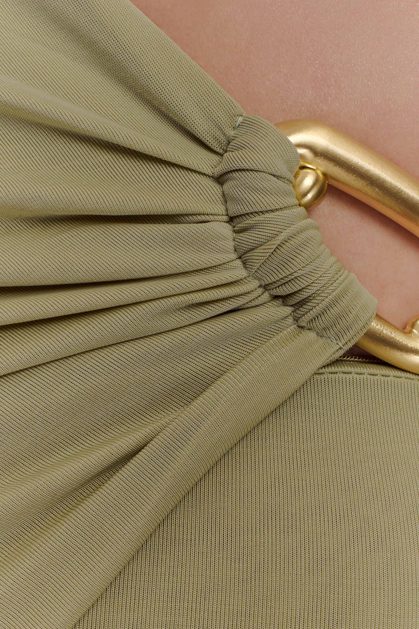 Ashford Asimetrik Slinky Uzun Elbise - Sage