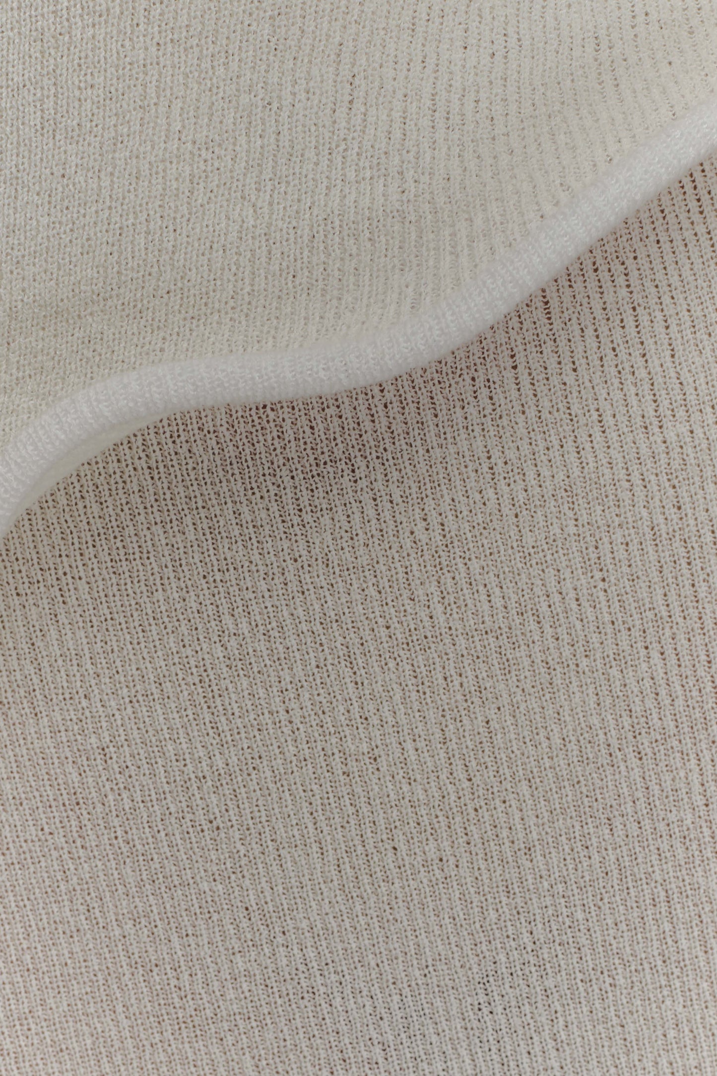 Caprice Halter Örgü Uzun Elbise - Beyaz