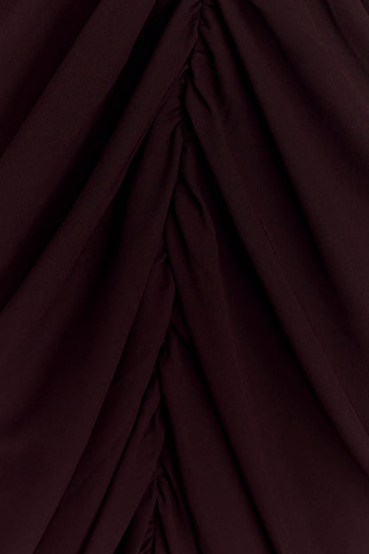 Alex Şifon Uzun Elbise - Kakao Kahvesi