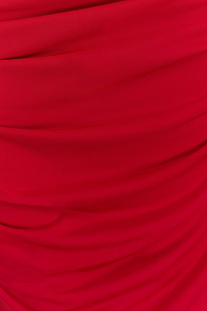 Amandine Rüçülü Slinky Uzun Elbise - Ruby