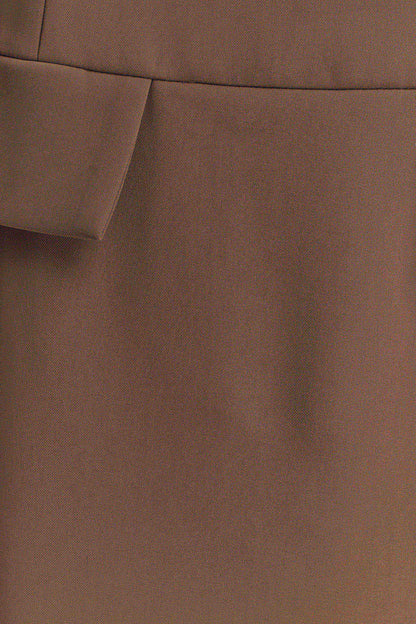 Cassie Column Maxi Etek - Kakao Kahvesi