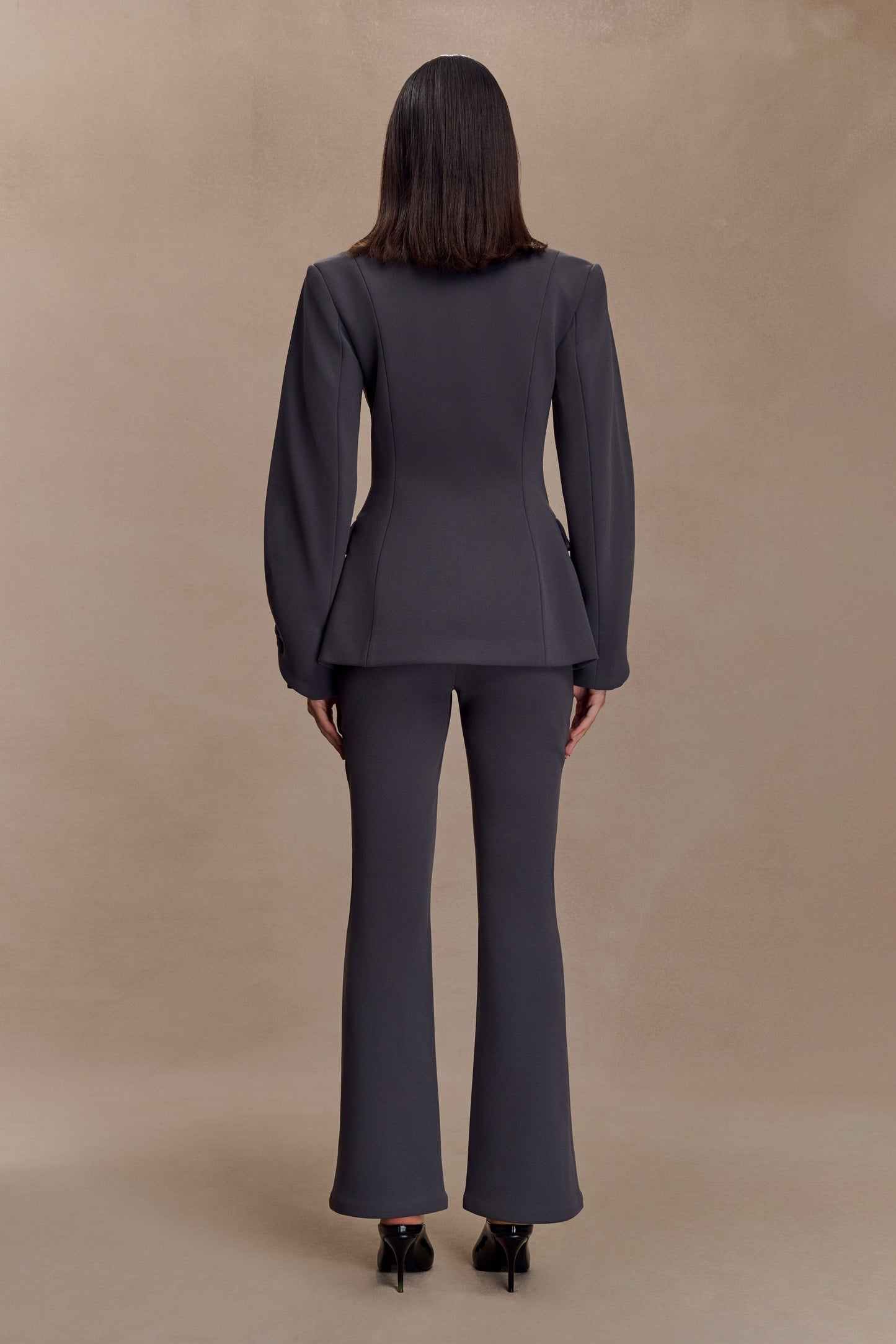 Wesley Yapılandırılmış Blazer - Kömür Gölgesi