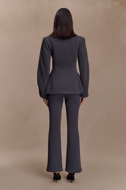 Wesley Yapılandırılmış Blazer - Kömür Gölgesi