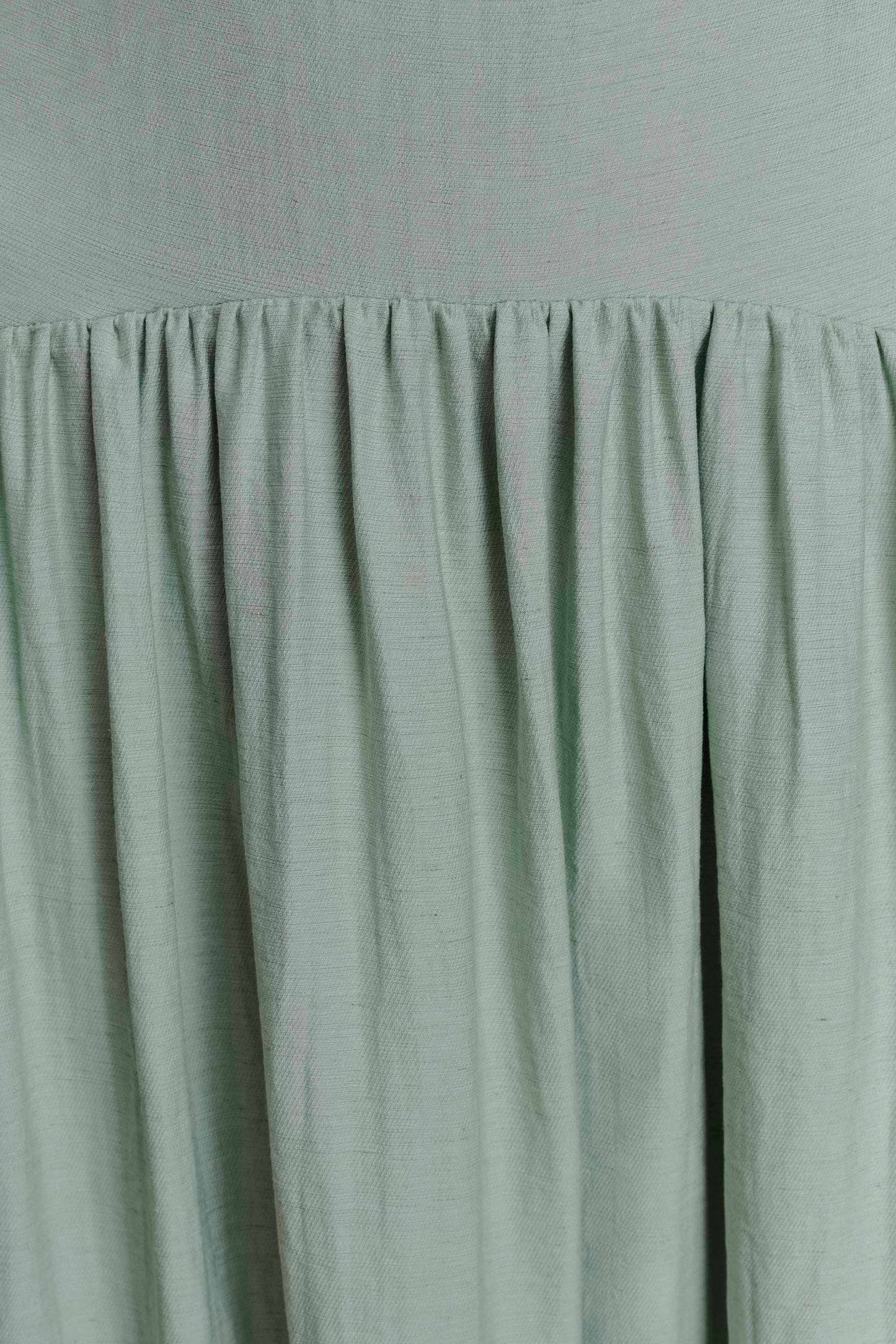 Darling Keten Uzun Elbise - Sage