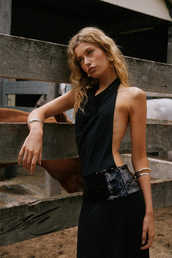 Joanna | Halter Sırtı Açık Elbise