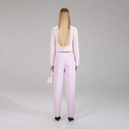 Pembe Melanj Örgü Hırka