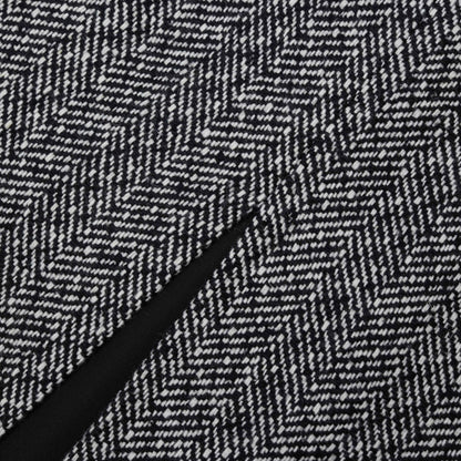 Siyah Balıksırtı Midi Etek