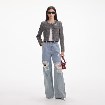 Elmas Ombre Eskitilmiş Kot Pantolon