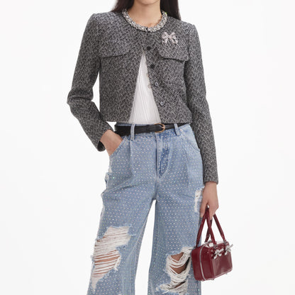 Elmas Ombre Eskitilmiş Kot Pantolon