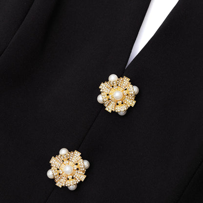 Siyah Krep Bandeau Üst