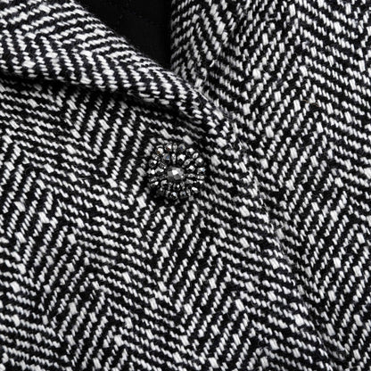 Siyah Balıksırtı Blazer