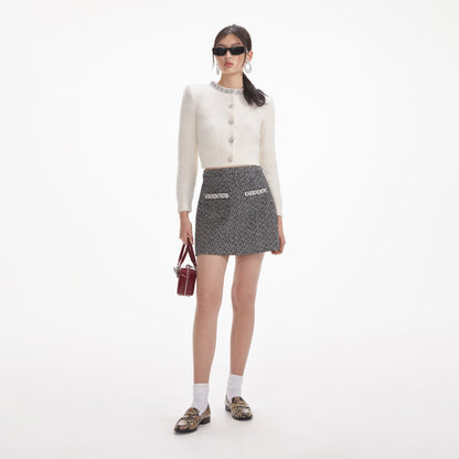 Krem Yumuşak Örgü Hırka