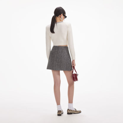 Krem Yumuşak Örgü Hırka